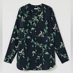 J. Jill Pure Jill Printed A Line‎ Top Tunic Shirt Vines Womens Size XL